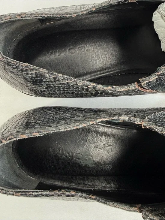 Vince Delmar Slip-On Snake Skin Print Leather Loafers Dress Shoes Size 9.5 - Picture 9 of 13